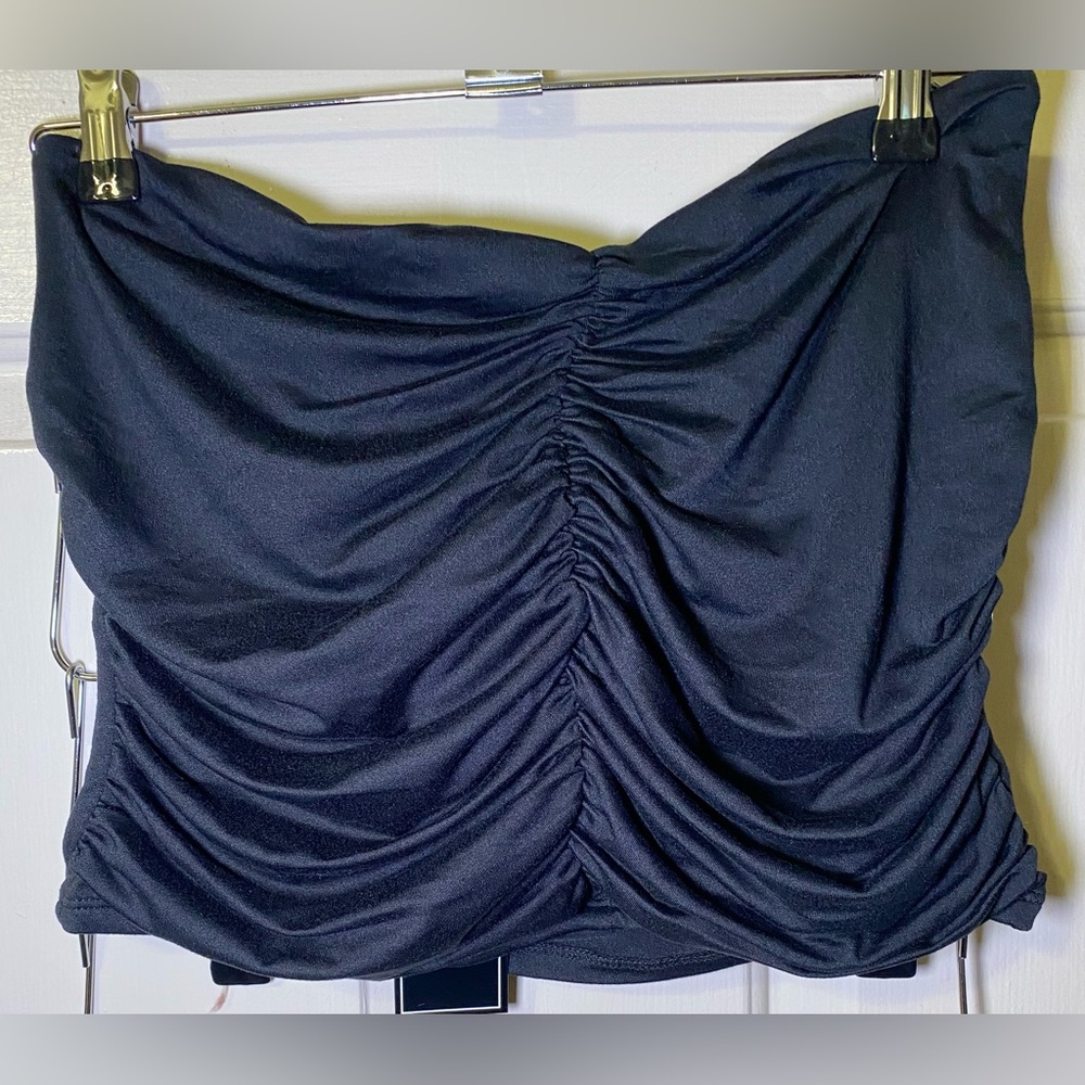 Just Polly Solid strapless‎ tankini top, XL